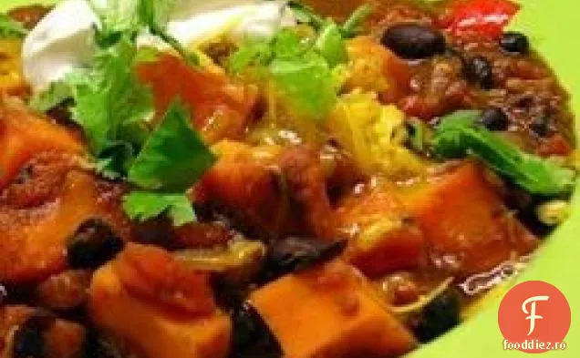 Cartofi Dulci Fasole Neagră Chili