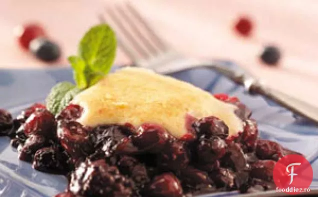 Triple-Berry Cobbler