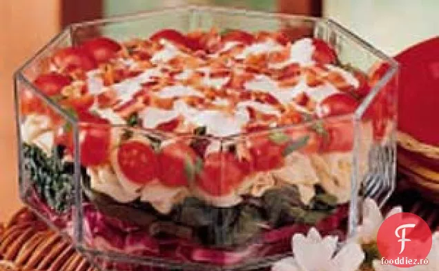 Salată De Spanac Stratificată