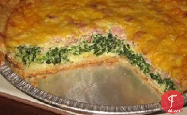 Șuncă și brânză Quiche