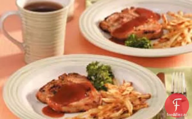 Cotlet de porc dulce și picant