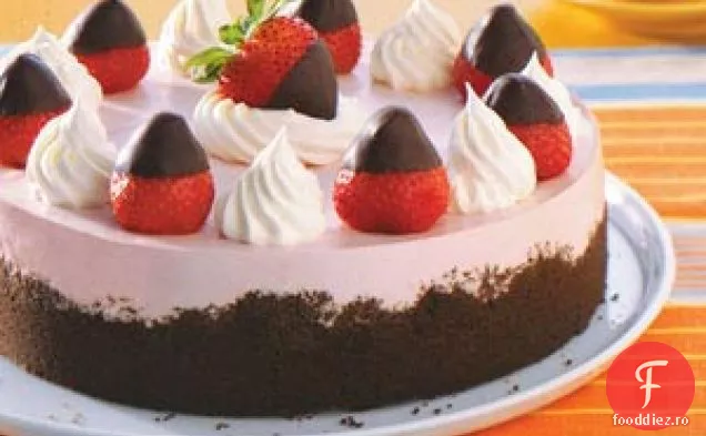 Cheesecake Cu Căpșuni Cu Ciocolată