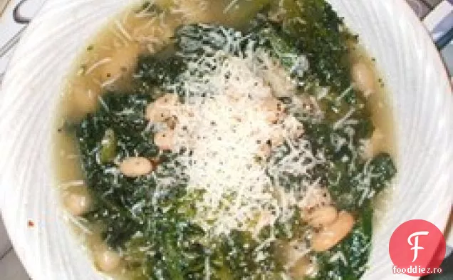 Scarola e Fagioli (Escarole și supă de fasole)