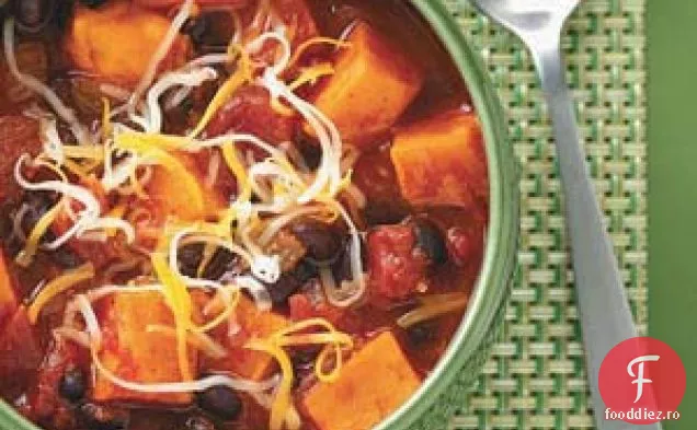 Cartofi Dulci Și Chili De Fasole Neagră