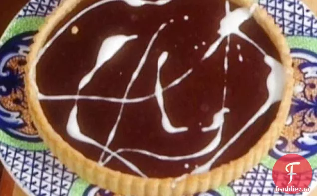 Tartă de ciocolată cu glazură de Anisetă: Torta di Cioccolata Amara con Glasse di Anice