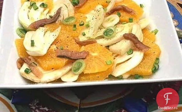Salată De Fenicul Și Portocale Cu Hering