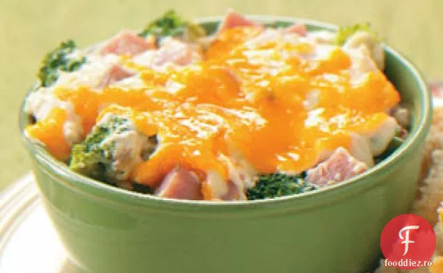 Caserola de orez sălbatic și șuncă