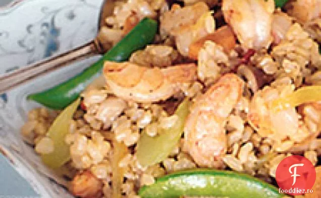 Orez Prăjit Cu Creveți Și Legume