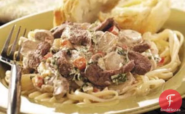 Friptură de ciuperci ' n ' Linguine