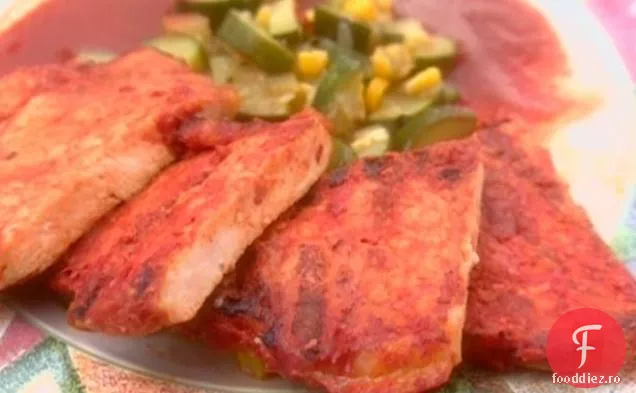 Cotlet de porc Chile roșu, Stil Cervantes: Chuletas de Serdo en Chile Rojo, Estillo Cervantes