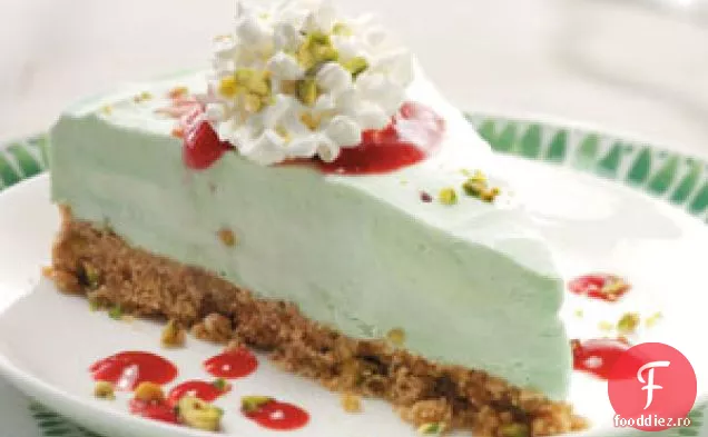 Desert de fistic congelat cu sos de zmeură