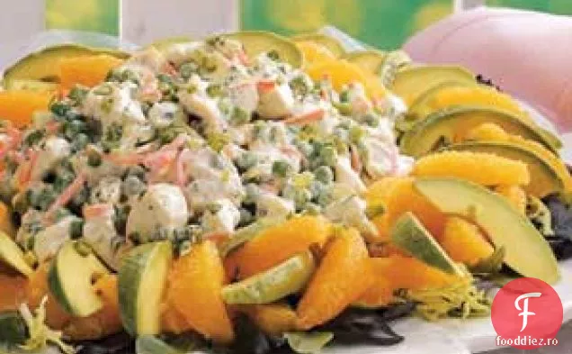 Salată De Pui Portocaliu-Avocado