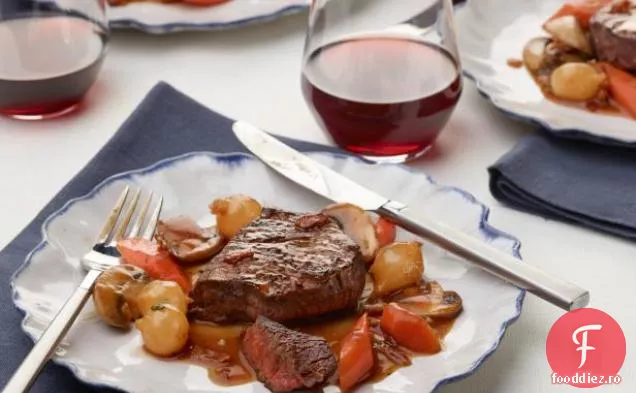 File de carne de vită Bourguignon