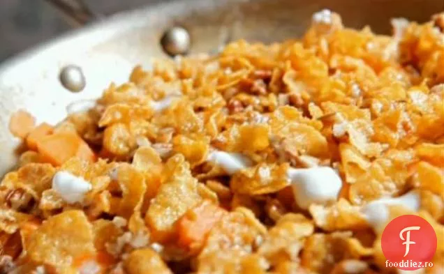 Numărătoarea inversă # 10 aragaz cartofi dulci confiate cu topping crocant