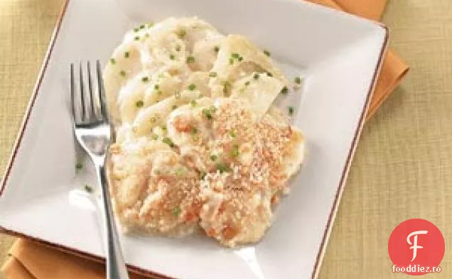 Gratin de cartofi și fenicul
