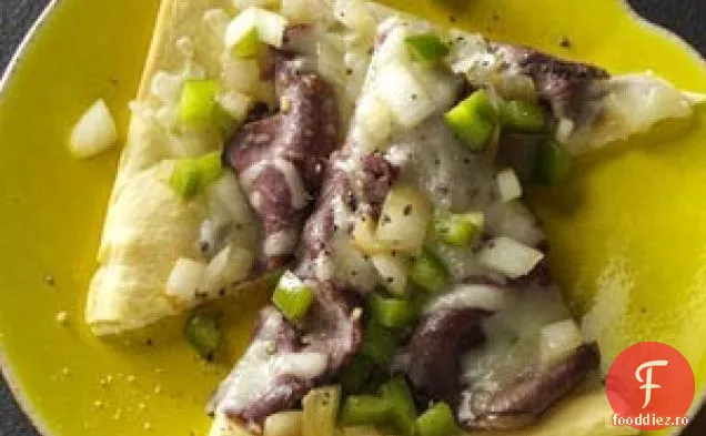Pizza Cu Friptură De Brânză Philly