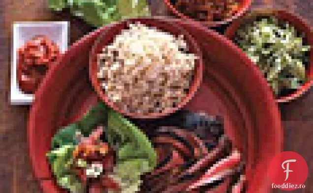 Friptură în rulouri de salată