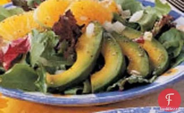 Salată De Portocale Cu Avocado