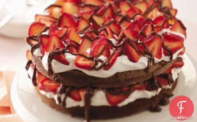 Tort De Căpșuni Cu Ciocolată