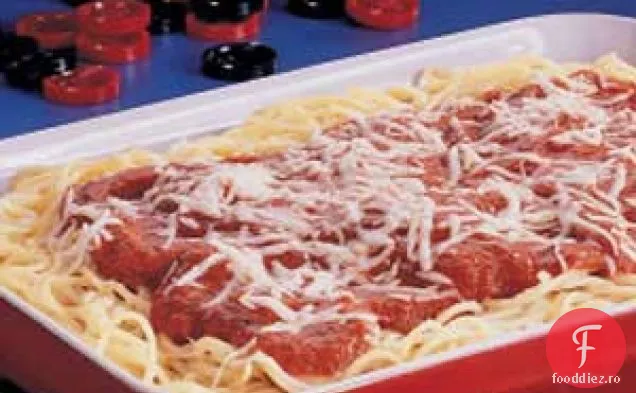 Trei-Brânză Spaghete Coace