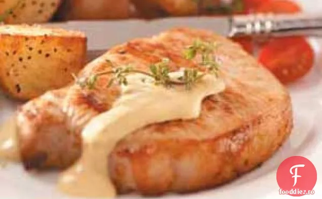 Cotlet de porc cu sos Dijon