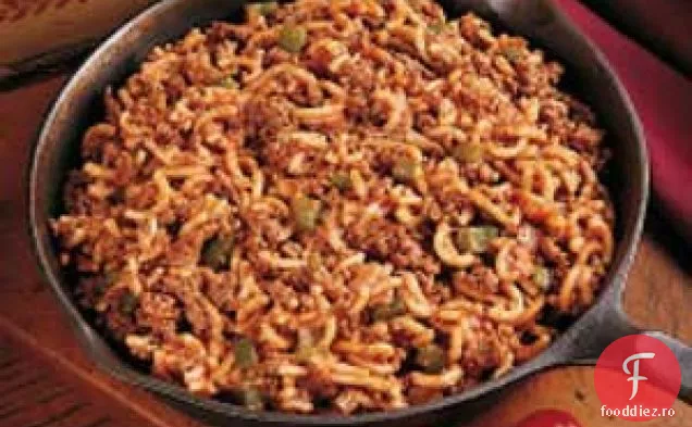 Skillet carne de vită și macaroane