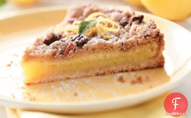 Tartă Cu Lămâie Acoperită Cu Streusel