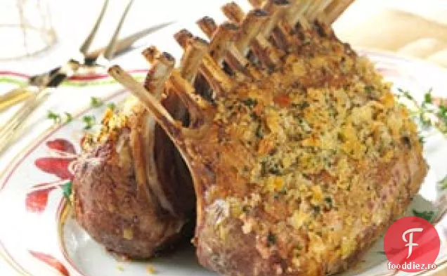 Raft de miel cu crustă de ierburi