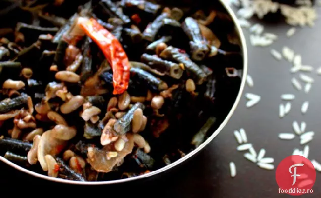 Kerala Fasole Stirfry-Payar Mezhukkupuratti