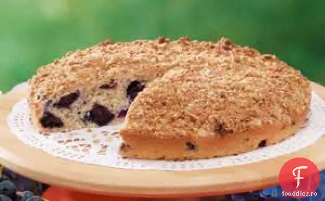 Tort De Cafea Cu Fulgi De Ovăz Cu Afine
