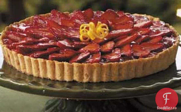 Tarta Cu Rubarbă De Căpșuni