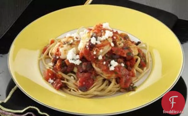 Creveți Feta cu linguină