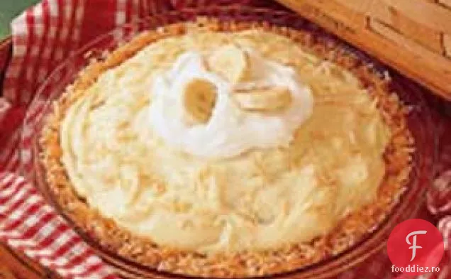 Plăcintă Cu Cremă De Nucă De Cocos / Banane