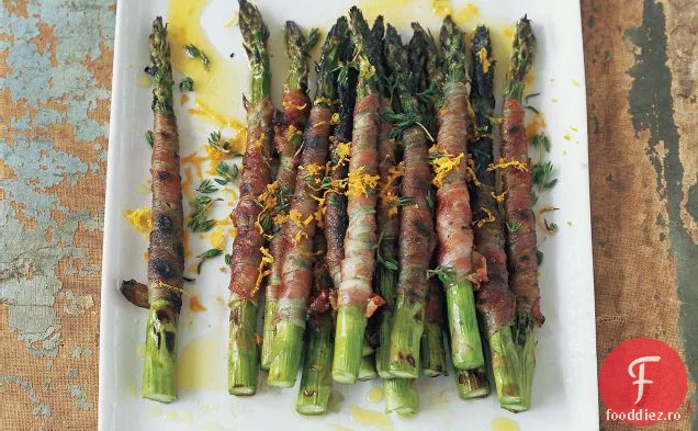 Sparanghel învelit în Pancetta cu Citronetă