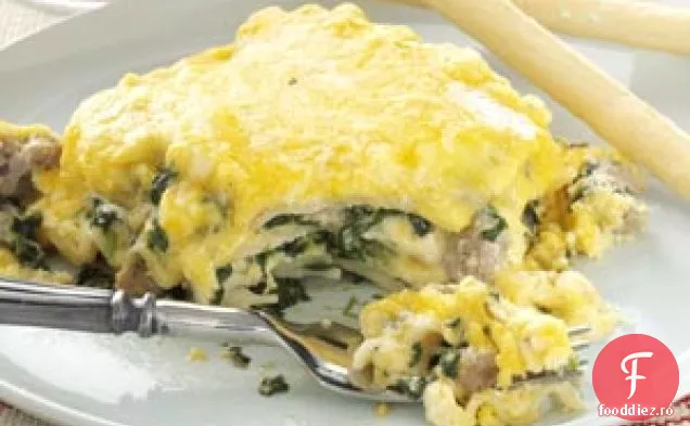 Spanac Alfredo Lasagna