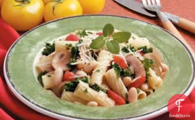 Fasole albă cu Rigatoni