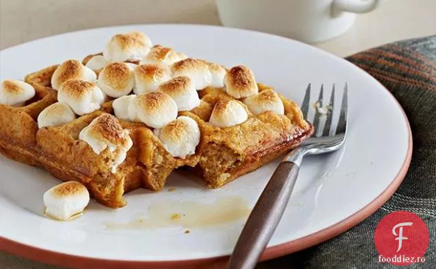 Vafe de cartofi dulci cu Marshmallows