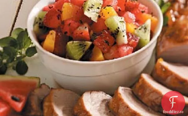 Carne de porc cu Salsa pepene verde