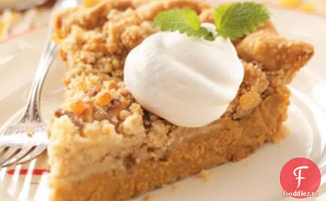 Plăcintă Cu Dovleac Cu Ghimbir-Streusel