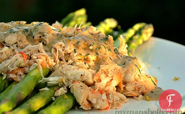 Sparanghel Cu Sos Cremos De Lillet Și Crab Rege