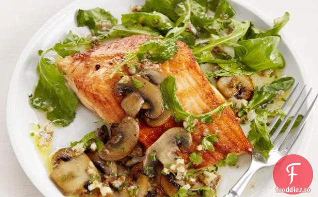 Arctic Char cu ciuperci