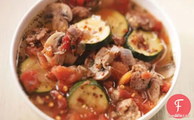 Supă De Pizza Cu Cârnați