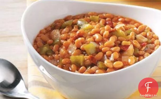 Fasole la cuptor cu slănină