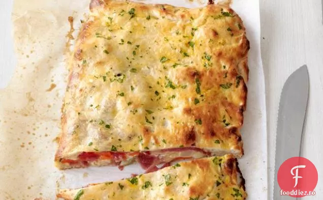 Salam-Mozzarella Calzone
