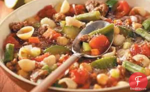 Minestrone cu cârnați italieni