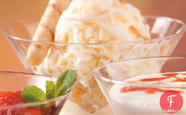 Bile De Înghețată Cu Nucă De Cocos Prăjită