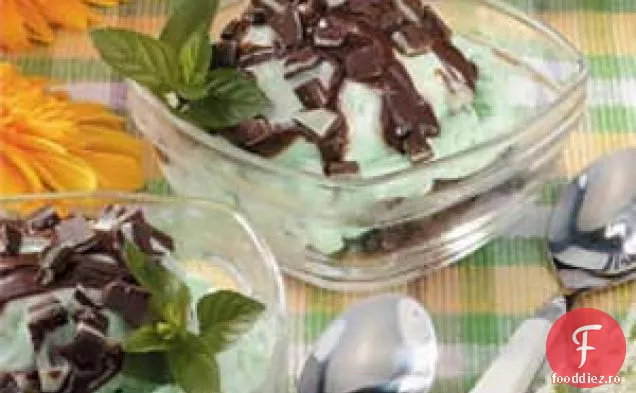 Peppermint Fudge Sundaes