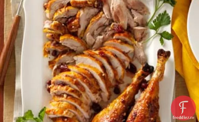 Curcan prăjit cu glazură de afine de arțar