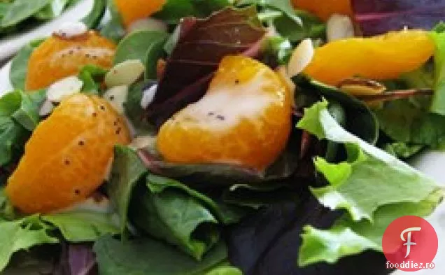 Salată de spanac cu sos de semințe de Mac