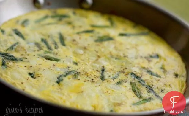 Frittata Cu Sparanghel Și Brânză Elvețiană